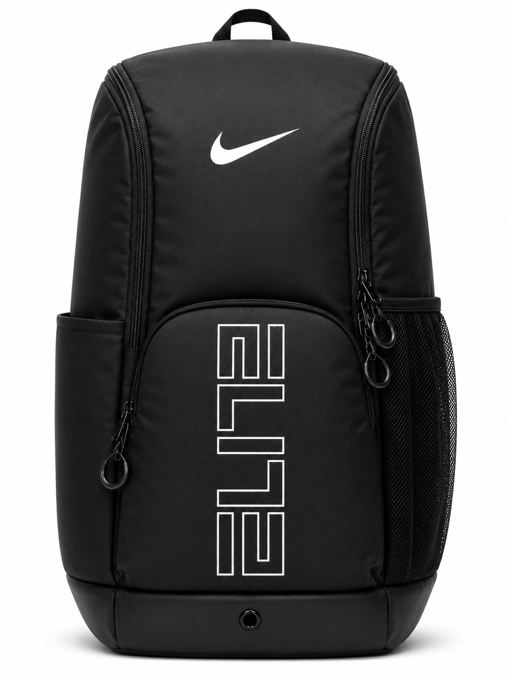 Nike Black Backpack with White Swoosh and ELITE Logo
